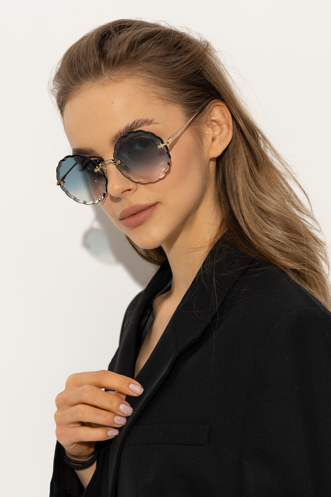 Chloe deals scalloped sunglasses